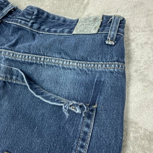 Vntg Ecko Unltd Foundry Fit Carpenter Jeans 38 Mens Blue Denim  *flaw* 6497 - Picture 9 of 12